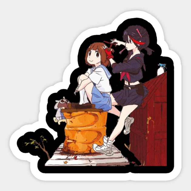 Ryuko, Mako, Guts!! Sticker by hoot